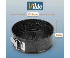 Apvali tortinė Vilde granitinė 18 cm