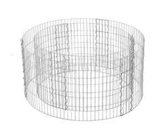 Songmics Gabionas Ø 90 cm, aukštis 40 cm