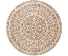 Songmics Apvalus kilimas 120 cm boho stilius