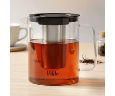 Arbatinukas su filtru Vilde, 1,5 l, borosilikatinis stiklas