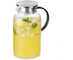 Ąsotis su dangčiu, skaidrus, 1,9 l