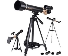 Mikroskopas Lean Toys Astronominis teleskopas 50x115 mm su trikojais