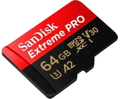Atminties kortelė SanDisk Extreme PRO microSDXC™ UHS-I CARD, 64 GB