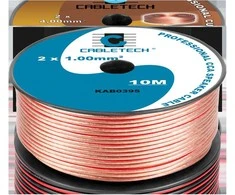 Cabletech CCA garsiakalbio kabelis 1.0 mm 10M