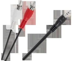Oem Kabelis 2xRCA - AUX 3.5mm 5m