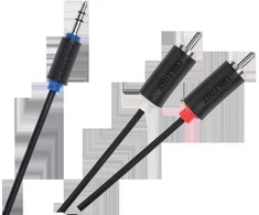 Cabletech kabelis 3.5 AUX - 2xRCA 3m