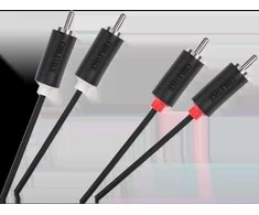 2RCA-2RCA kabelis 1.8 m Cabletech standartas