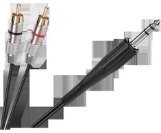 LP Oem Kabelis 2xRCA - AUX 6.3 mono 1,8m