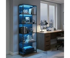 Songmics Aukšta lentyna su LED apšvietimu 178 cm