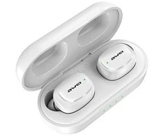 AWEI ausinės Bluetooth 5.1 T13 Pro TWS baltos spalvos