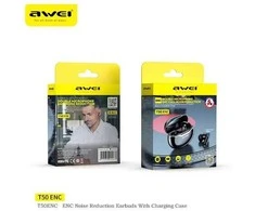 Ausinės Awei Bluetooth 5.3 T50 ENC juodos spalvos