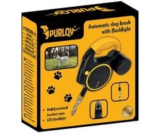Automatinis virvelis su žibintuvėliu 5 m Purlov 25965