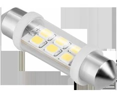 Teesa Automobilio LED lemputė 12V 10 / 40 6xSMD Sv8.5