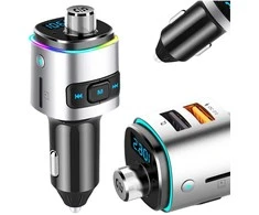 Automobilinis Bluetooth FM siųstuvas su USB įkrovikliu