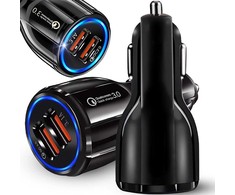 Automobilinis įkroviklis 2xUSB QuickCharge 3.0