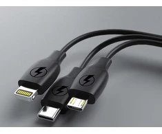 Automobilinis įkroviklis su USB-C ir USB-A jungtimis, 45W
