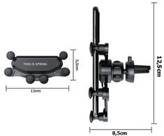 Gravity car holder for car grilles