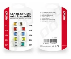 Automobilio saugiklių rinkinys Amio Mini, 10 vnt.