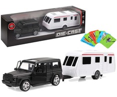 Zestaw Automobilis su kempingu Juodas Jeep