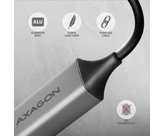 Axagon ADE-TXCA Karta jungiama į tinklą Gigabit Ethernet adapter, USB-C (USB-A redukcja) 3.2 Gen 1, instalacja automatinė