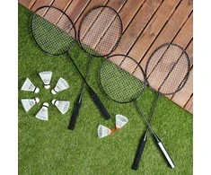 Badmintono rinkinys Vilde, 61 cm, 4 raketės, 8 plunksnos