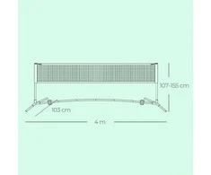 Songmics Badmintono tinklas 400 cm
