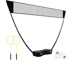 Badmintono tinklo rinkinys juodas 7 vnt.
