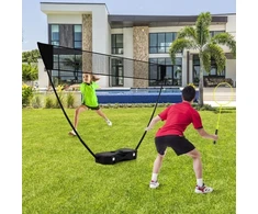 Badmintono tinklo rinkinys juodas 7 vnt.
