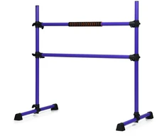 Baleto atrama su dviem reguliuojamo aukščio skersiniais, violetinė, 124,5 × 71,1 × 119,4 cm