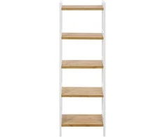 Songmics Bambukinė lentyna su 5 lentynomis 45 x 31,5 x 142 cm