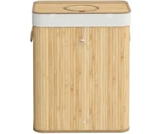 Songmics Bambukinis butelių surinkimo konteineris 120 L