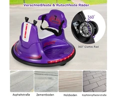 Bamperinis automobilis 6 V violetinis