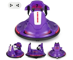 Bamperinis automobilis 6 V violetinis