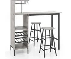 Baro stalo komplektas 120 x 40 x 120 cm 3 vnt.