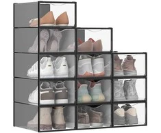 Kodustaar Batų dėžutės 12 vnt. rinkinys, 33,2x23x14,5 cm, PP plastikas