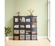 SONGMICS DIY batų lentynos iš 16 kubų 31 x 123 x 123 cm