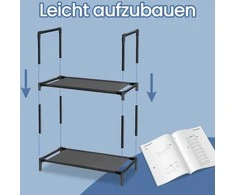 Batų lentyna SONGMICS 10 lygių, 45x28x173 cm, juoda