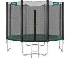 Songmics Trampolin Ø 305 cm juodas-grün