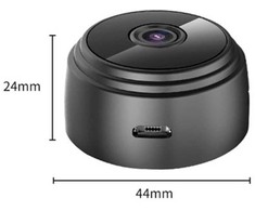 Belaidė mini šnipinėjimo kamera su WiFi ir Full HD