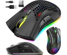 Kilimėlis Belaidė optinė pelė su RGB apšvietimu