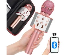 Belaidis mikrofonas su garsiakalbiu ir karaoke funkcija