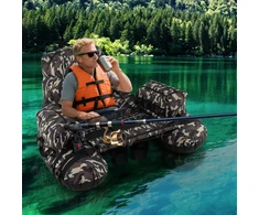 Belly boat 110 x 108 x 64 cm žalia–pilka