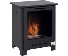 HOMCOM Etanolio židinys Bio etanolio degiklis 0,9 l 3 val. degimo trukmė be dūmų Metalas 40 x 30 x 50 cm