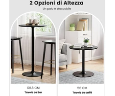Bistro stalas 60 cm 2 vnt.