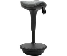 Vinsetto biuro kėdė su pasukimo funkcija, ergonomiška, reguliuojamo aukščio 65,5-83,5 cm, 120° pakreipiama, pilkos spalvos