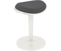 HOMCOM taburetė, ergonomiška biuro taburetė, 56,5-71,5 cm reguliuojamo aukščio darbo taburetė, pasukama kėdė biurui, kabinetui, tinklinė, pilka