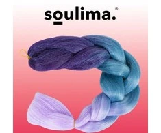 Sintetines plauku ombre melynos / fio kasytes w10342