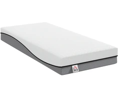 Čiužinys su geliniu atminties putplasčiu ir žaliosios arbatos putplasčiu, baltas ir pilkas, 200 × 90 × 20 cm