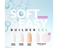 Activeshop Claresa statybinis gelis soft&amp;easy , šviesiai smėlio spalvos, 45g