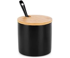 Cukrinė Vilde iš keramikos ir bambuko, 250 ml